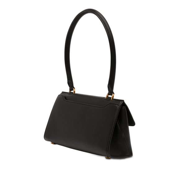 Pre-Loved Ferragamo Leather Gancini Trifolio Swing Top Handle Bag - Picture 2 of 11